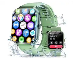 スマートウォッチ新登場Bluetooth5.3通話1.83インチグリーン