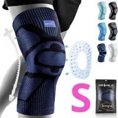 NEENCA 膝サポーター ひざ専用 半月板 スポーツ用 ダークネイビー S