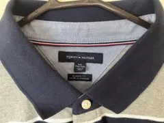 TommyHilfiger ポロシャツワンピース ネイビー×グレー長袖　X Lのサムネイル