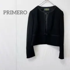 【プリメーロ】ブラックジャケット フォーマル 喪服 礼服 リボン付き XL