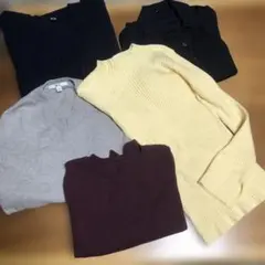 [a626] ユニクロ VIS GRLニットカシミヤ5点セット まとめ売り