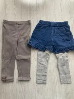 プティマイン、アミング　パンツ２枚セット　90