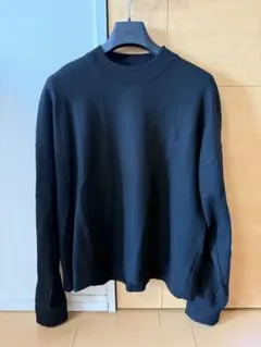 JIL SANDER ブラックモックニットセーター Sのサムネイル