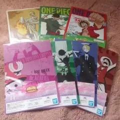 ONE PIECE クリアファイル 7枚セット　＆ステッカー