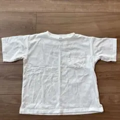 PAIRMANON ホワイトキッズTシャツ 120cm ポケット付き