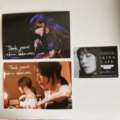 中森明菜 AKINA CAFE 入場者・飲食特典　前期➕後期　コンプリート 中森明菜 AKINA CAFE 飲食特典ポストカードと入場者特典ステッカー