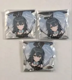 学園アイドルマスター 学マス Rabbit 手毬 ハート缶バッジ 3個