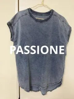 デニムブルー 半袖Tシャツのサムネイル