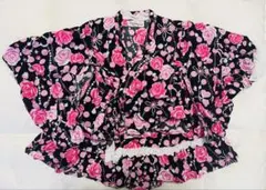 女の子 浴衣ドレス 帯付き 4点セット