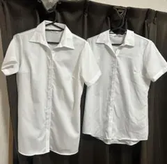 白　ホワイト 半袖 スーツシャツ　precious 洋服の青山のサムネイル