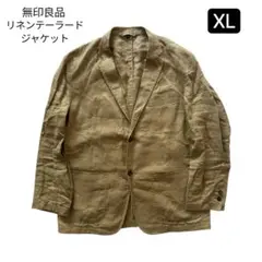 MUJI 無印良品　リネン テーラードジャケット　XLサイズ　リネン100%のサムネイル