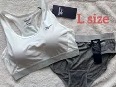 【新品】Reebok リーボック ハーフトップ＆ショーツ 上下セット 無地 L