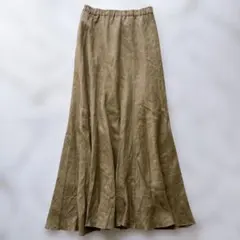 ✨未使用✨ 1er arrondissement 麻100%ロングフレアスカート