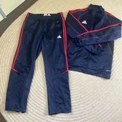 adidas ジャージ上下セット ネイビー/レッド