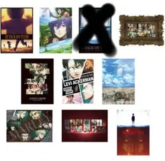 一番くじ　進撃の巨人　地鳴らし H賞 クリアポスター 9種　セミコンプリート