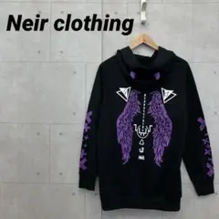 Neir clothing ツノ デビル スウェットパーカー ウイング F 黒