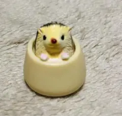 ハリネズミ　器からこんにちは！はりねずみ　フィギュア　置物