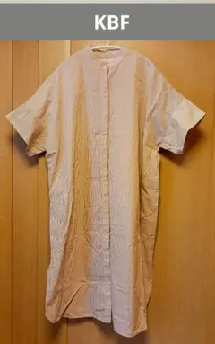 KBF オーバーサイズシャツワンピース