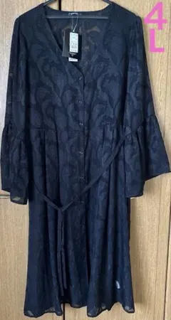 大きいサイズ 4l ロングワンピース