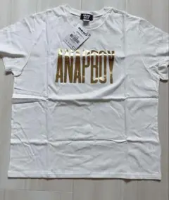 【新品未使用】ANAP アナップ Tシャツ 金色ロゴ Sサイズ