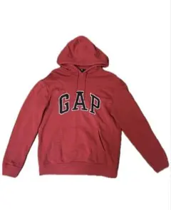 Gap ロゴ刺繍パーカー レッドメンズM