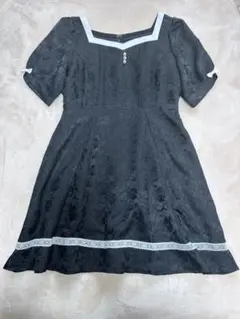Dear My Love Rose ハートネックお嬢様ワンピース ブラックのサムネイル