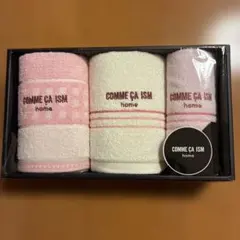 COMME CA ISM フェイスタオル2P,ウォッシュタオルセット 未使用品のサムネイル