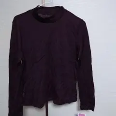 茶色 ハイネック 長袖 トップス　未使用タグ付きMサイズ