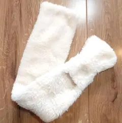 kpDECO キッズ マフラー アイボリー リボン型 Sサイズ