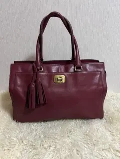 ブルックスブラザーズ】レザー メンズ トートバッグ 大容量 ボルドー