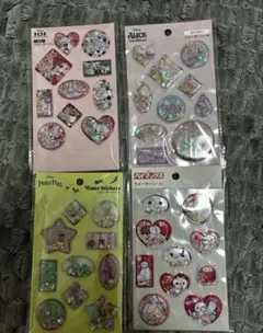 ディズニー　ウォーターシール　4種セット