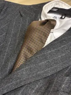 FRANCO VALENTINO チェック柄ネクタイ ブラック