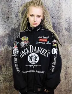 中綿有り無し選べます 新品 Jack daniels racing jacket - メルカリ