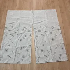 NITORI 花柄のれん