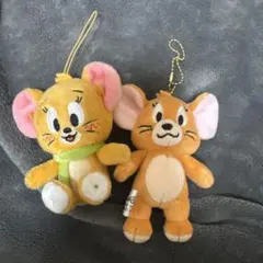 トムとジェリー ぬいぐるみキーホルダー 2体セット