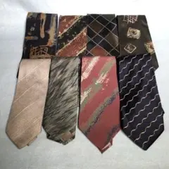 ☆ イッセイミヤケ ネクタイ　8本　まとめ売り　ハンドメイド生地　シルク