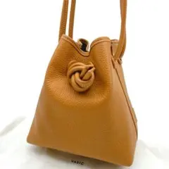 美品✨VASIC BOND MINI キャメル レザー 巾着型 ハンドバッグ ヴァジック UNITED ARROWS別注 BOND MINI ボンドミニ