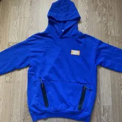 H&M 青色 裏起毛パーカー　160 165 ポケット有り