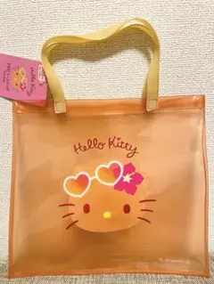 ♡日焼けキティ PVCクリアトートバッグ♡