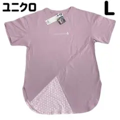 新品未使用タグ付き　GU Lサイズ ピンク Tシャツ　鬼滅の刃　かまどねずこ