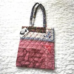 未使用✨スローブイエナ　Mucen　キルティングトートバッグ　ペイズリー　A4可