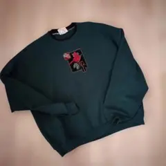 み*ん様 【古着、古着屋ないしょ】グリーン、スウェット、トレーナー