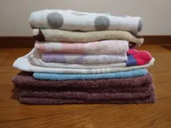 古タオルまとめ売り 11枚 スポーツタオル　ジュニアタオル