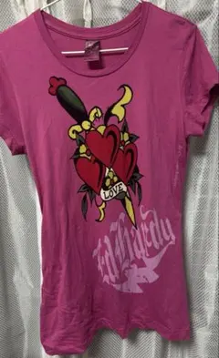 Ed Hardy 半袖Tシャツ パープル Sサイズ - メルカリ