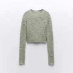 【美品】ZARA ザラ エコファーニット トップス セーター