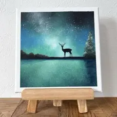 「冬の訪れ」　風景画　原画　ハンドメイド