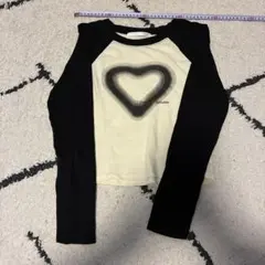 by muni.rレディースハートレタリングロングTシャツのサムネイル