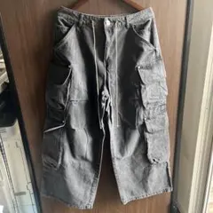 ワイドカーゴパンツ グレー Lサイズのサムネイル