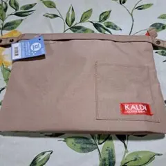 KALDI ベージュ ポーチ