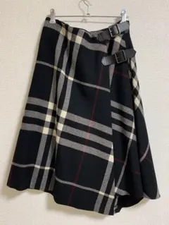 BURBERRY LONDONバーバリー ロンドン チェック 巻きスカート 38